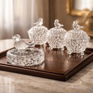 Vintage MCM Hofbauer SET of Crystal Pieces